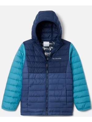 Columbia Kids Boys Navy Omni-Heat Reflective Powder Lite Jacket EB0013-479