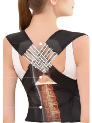 Ankaflex Premium Sırt Korsesi Duruş Düzeltici Köprücük Kemiği Omurga Destek Askısı