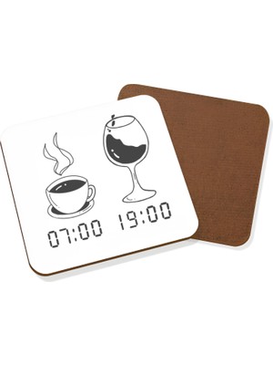 LIWOGY Ikili Set Bardak Altlığı / Kadeh Fincan Bardak Altlığı