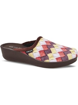 Ceyo 9932-33 Kadın Kışlık Ev Terliği Kahve 36-40