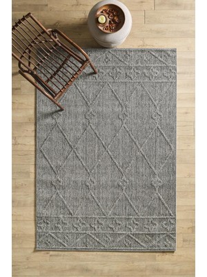 Red Halı Iskandinav Tasarım Boho Desenli Gri Halı Salon Halısı Mutfak Halısı Yolluk Paspas Dış Mekan Halısı