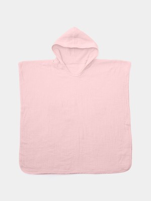 LIWOGY Kapüşonlu Bebek & Çocuk Müslin Havlu / Kapüşonlu Müslin Panço / Müslin Bornoz