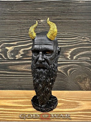 Lemonade Concept Kratos God of War Mimir Figür Siyah
