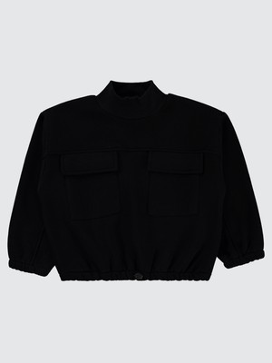 Civil Girls Kız Çocuk Sweatshirt 6-9 Yaş Siyah