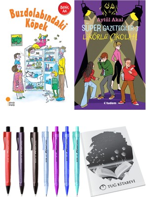 Süper Gazeteciler 3 Likörlü Çikolata ve Buzdolabındaki Köpek 2li Set + Hediyeli