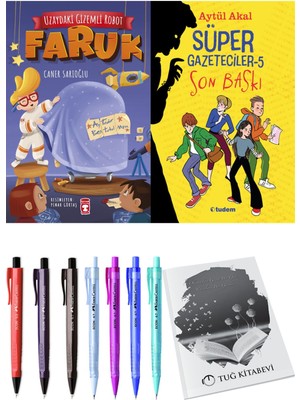 Süper Gazeteciler 5 Son Baskı ve Uzaydaki Gizemli Robot Faruk 2li Set + Hediyeli