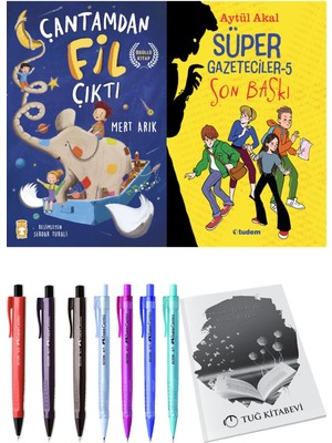 Süper Gazeteciler 5 Son Baskı ve Çantamdan Fil Çıktı 2li Set + Hediyeli