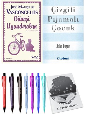 Çizgili Pijamalı Çocuk ve Güneşi Uyandıralım 2li Set