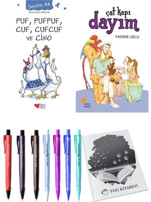 Çat Kapı Dayım ve Puf, Pufpuf, Cuf, Cufcuf ve Cino 2li Set