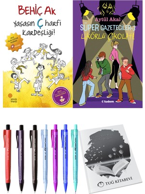 Süper Gazeteciler 3 Likörlü Çikolata ve Yaşasın Ç Harfi Kardeşliği 2li Set