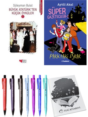 Süper Gazeteciler 2 Parktaki Esrar ve Büyük Atatürk'ten Küçük Öyküler 3 2li Set