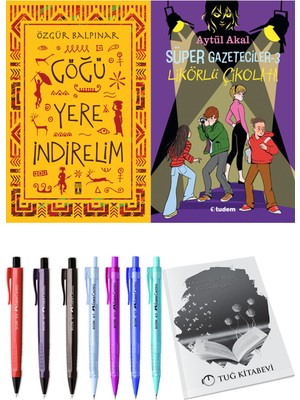 Süper Gazeteciler 3 Likörlü Çikolata ve Göğü Yere Indirelim 2li Set