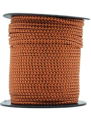 MG ROPES Bileklik,Outdoor ve Hobi Paracord İp 2 mm No:33 30 Metre Makara Turuncu Desenli