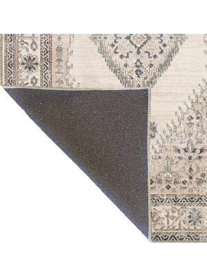 Rugs Modern Geleneksel Krem Tonlarda Düğüm Desenli Dokuma Taban Halı MIRAVIP319