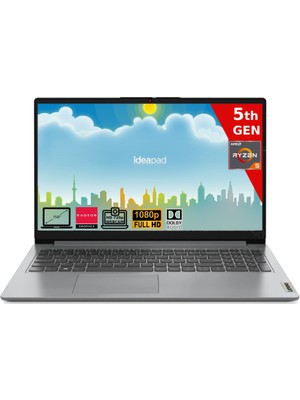 Lenovo Ideapad 1 15ALC7 Amd Ryzen 5-5625U 16GB 512GB SSD Amd Radeon Graphics Freedos 15.6 FHD Taşınabilir Bilgisayar  82R400VRTX-16512