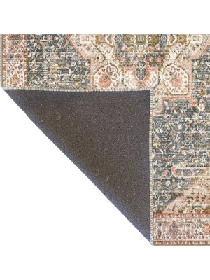 Rugs Modern Turuncu Sarı Geleneksel Çiçekli Desenli Dokuma Taban Halı MIRAVIP381