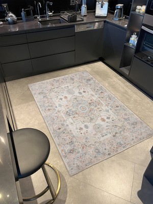 Rugs Modern Krem Tonlarda Geleneksel Desenli Dokuma Taban Halı MIRAVIP388