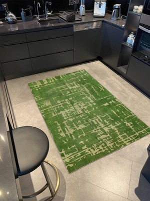 Rugs Modern Modern Yeşil Tonlarda Dokuma Taban Halı MIRAVIP483