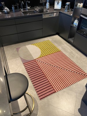 Rugs Modern Karışık Renkli Modern Geometrik Dokuma Taban Halı MIRAVIP487