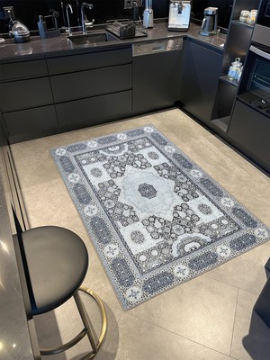 Rugs Modern Modern Gri Renklerinde Geleneksel Dokuma Taban Halı MIRAVIP498