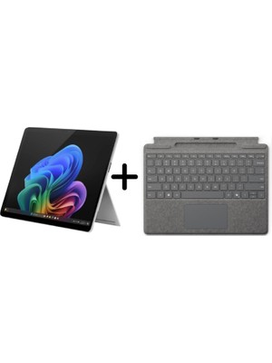 Microsoft Surface Pro Copilot+ Pc (11. Sürüm)- 13" Touch- Snapdragon x Plus– 16GB– 256GB Ssd– WIN11– 1yıl Garanti- ZHX-00001 +Klavye