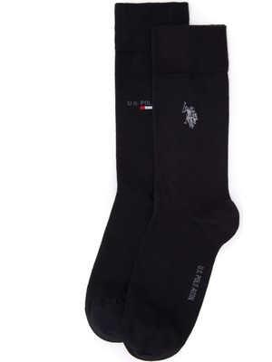 U.S. Polo Assn. Erkek Siyah 2'li Çorap 50295615-VR046