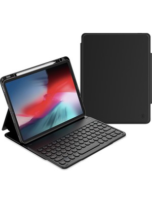 Wiwu iPad 10.nesil 10.9 2022 Uyumlu Klavyeli Kılıf  Protective Gizli Kalem Bölmeli Siyah