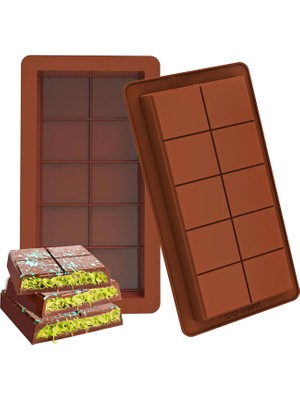 Tahtakale Toptancı Silikon Kalıp Dubai Çikolata ve Kek Büyük Boy Tablet Dubai Çikolatası Kalıbı