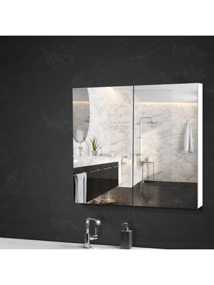 Tetto Elagante Lavobo Üstü Aynalı Banyo Dolabı 70 X70