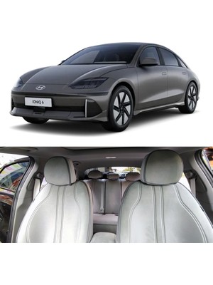 Bod Hyundai Ionıq 6 Oto Koltuk Koruyucu Kılıf Marin Serisi Gri