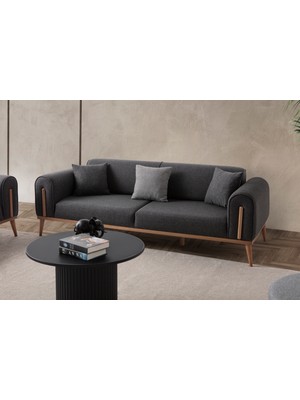 Edsy Home Riva 3+3+1 Koltuk Takımı Antrasit