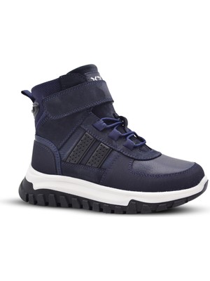 Kids A More Worf Tek Cırtlı  Deri Anatomik Erkek Çocuk Bot Lacivert