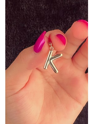 Fiyonk Kuyumculuk 14 Ayar Altın K Harf Kolye Ucu