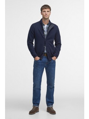 Barbour Patch Zip Through Hırka NY91 Navy