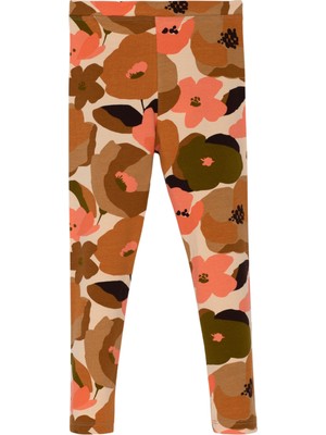 Somon Retro Flowers Kız Çocuk Yazlık Desenli Tayt