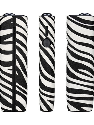 Ceymstech Iluma One Kapak Koruma Kılıfı Beyaz Zebra Deseni