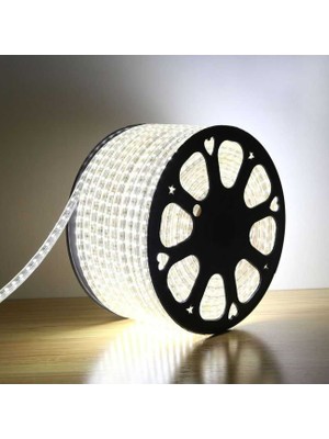 Hortum LED Beyaz Dış Mekan 3 Çip 220V 10MT Tak Kullan