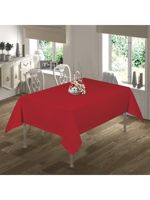 Solinas Collection Mila Gardenya Kumaş Kırmızı Masa Örtüsü