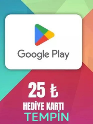 Google Play 25 TL Hediye Kartı Dijital Ürün Tüm Mağazalarda Anında Kullanım İmkanı