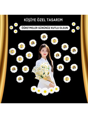 Ti Play Öğretmenler Günü Kişiselleştirilmiş Papatya Pano Süsü