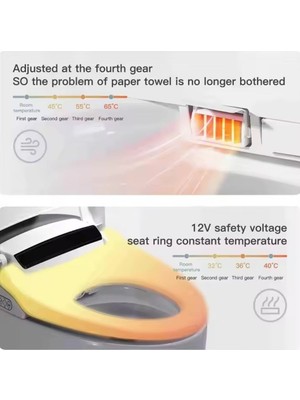 Sumtech Akıllı Klozet Isıtmalı Koltuk - Kurutma - Kendini Temizleme - Otomatik Yıkama - LED Ekranlı