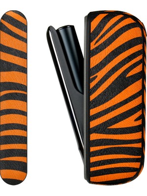 Ceymstech Yeni Zebra Deseni Iluma Koruma Kılıf & Kapak Turuncu Renk