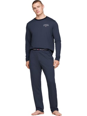 Tommy Hilfiger Erkek Mavi Pijama Takımı UM0UM03334