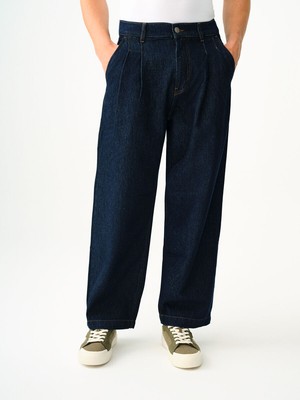 Loft Pleated Jean Balloon Fit Erkek Pantolon