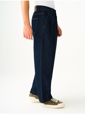 Loft Pleated Jean Balloon Fit Erkek Pantolon