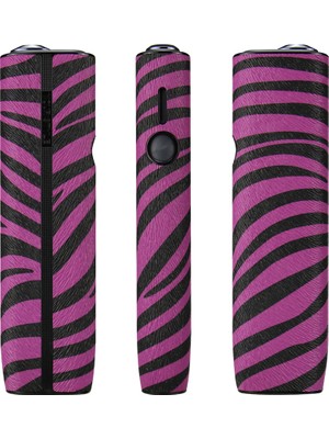 Ceymstech Yeni Ilüma One Kapak Koruma Kılıfı Mor Zebra Deseni