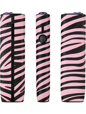 Ceymstech Yeni Iluma One Kapak Koruma Kılıfı Pembe Zebra Deseni