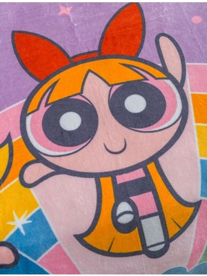 LC Waikiki Açık Lila Powerpuff Girls Baskılı Çocuk Battaniye 150 x 200  cm