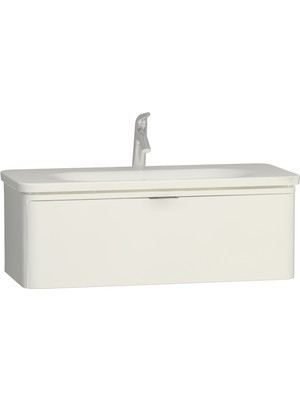 VitrA Nest Trendy 56439 Lavabo Dolabı, Tek Çekmeceli, 100 cm, Parlak Beyaz