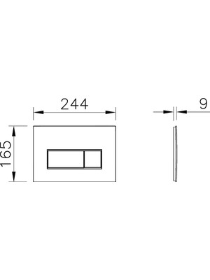 VitrA Root Square 740-2340 Kumanda Paneli, Soft Bakır